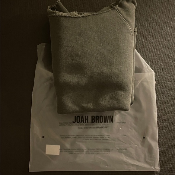 Joah Brown Off-Shoulder green Sweatshirt size small athleisure - Picture 6 of 13